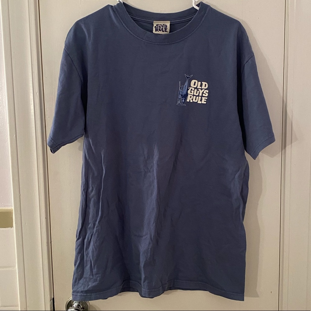 Old Guys Rule Fishing Navy T-Shirt